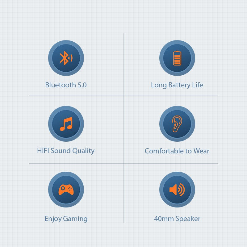 P9 Wireless Bluetooth Headphones with Noise Cancelling and Stereo Sound – (Random Color)