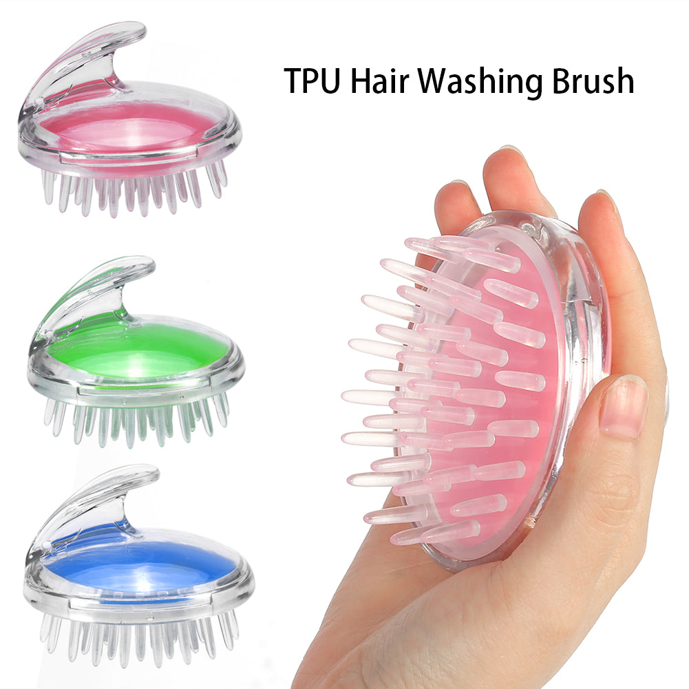 Hair Wash Brush & Deep Scalp Massager – Anti-Dandruff Silicone Shampoo Brush | Anti-Itch & Anti-Hair Fall Tool